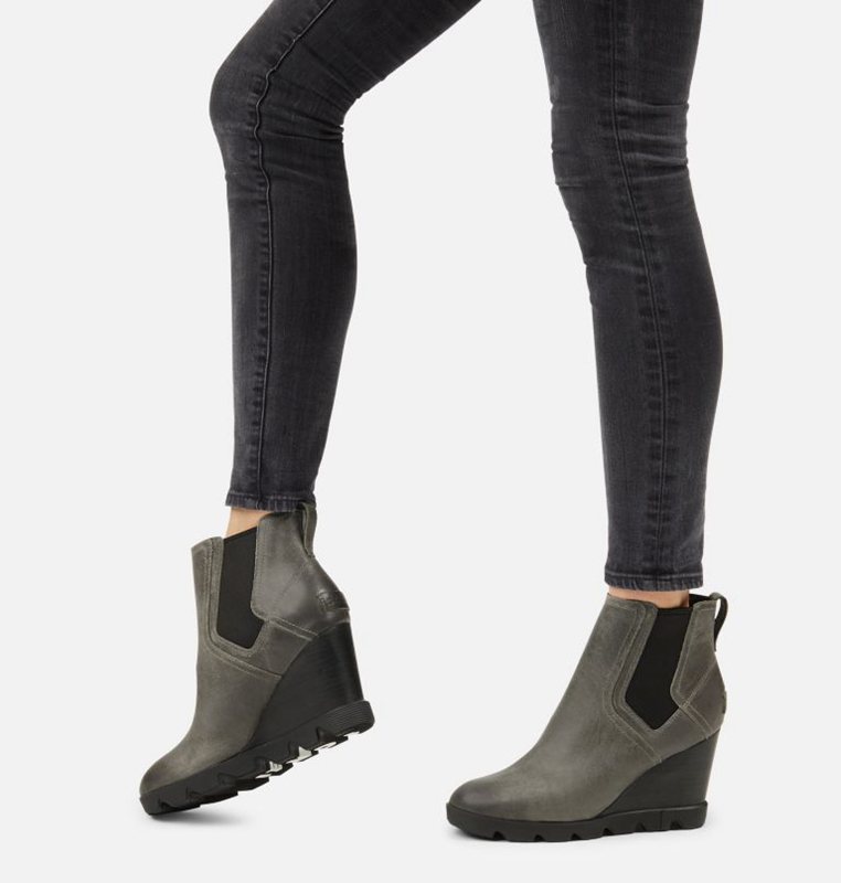 Sorel Dam Wedges Mörk Grå - Joan Uptown™ Chelsea Bootie - DYH-941052